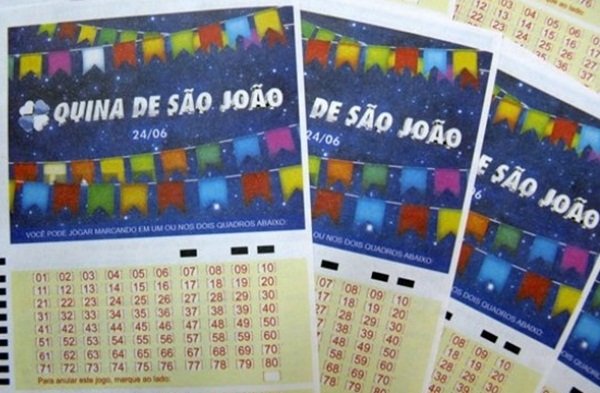 12 apostadores acertaram as 05 dezenas da Quina de São João. Confira o resultado
