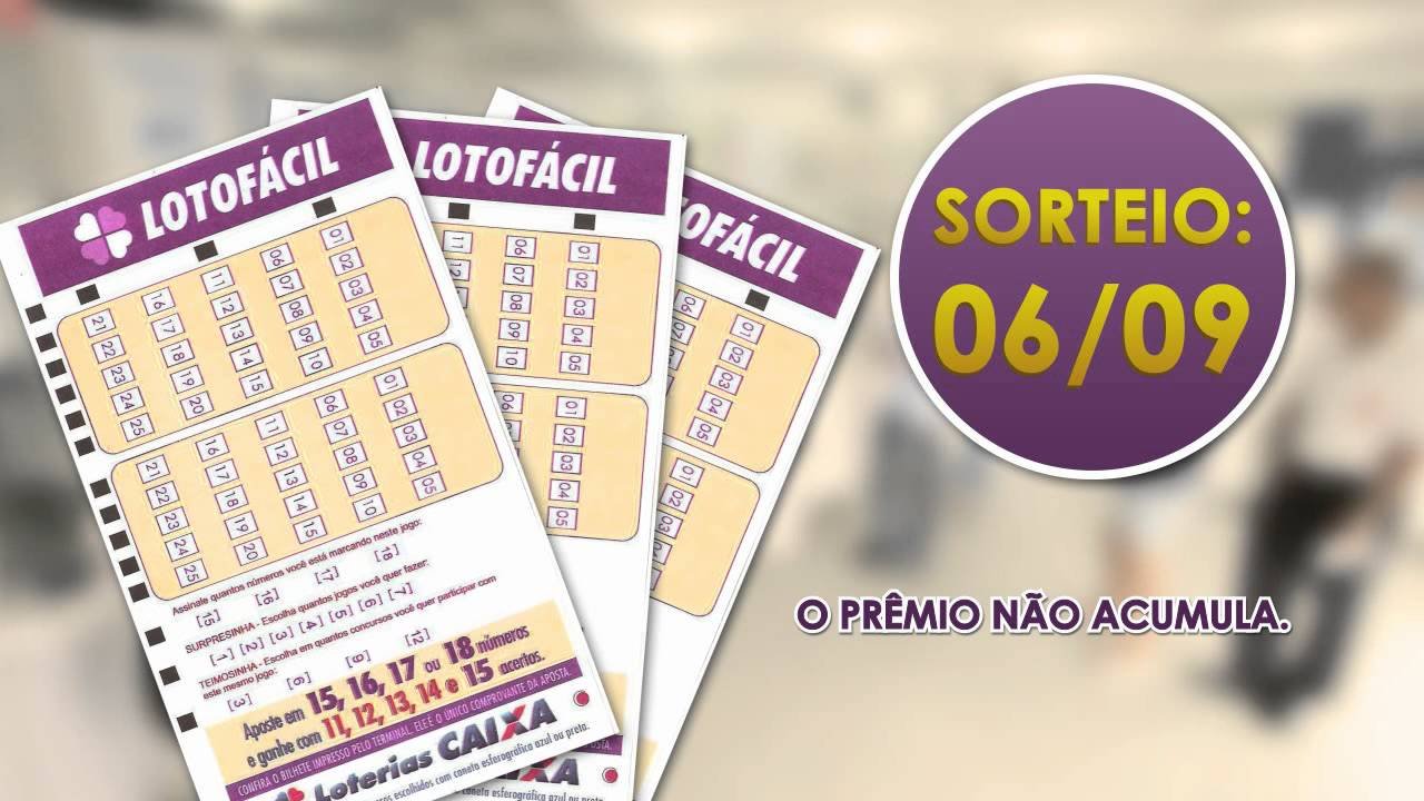 Lotofácil da Independência poderá pagar 80 milhões na quinta-feira