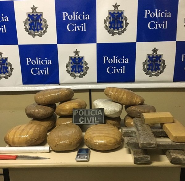 Polícia Civil localiza traficantes e apreende 16 kg de maconha em Ilhéus