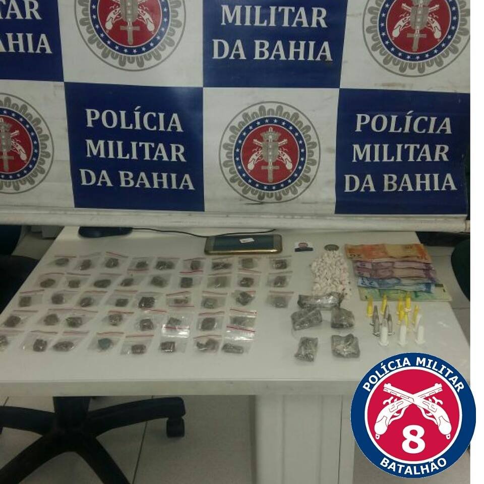 Porto Seguro: PM prende traficantes que armazenavam drogas em posto de saúde