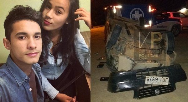 Jovem teixeirense morre e namorada fica ferida em grave acidente na BR 101 próximo a Parada do Pedrão