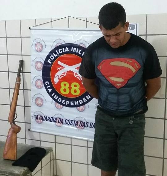 Alcobaça: 88ª CIPM prende suspeito em posse de arma de fogo na zona rural