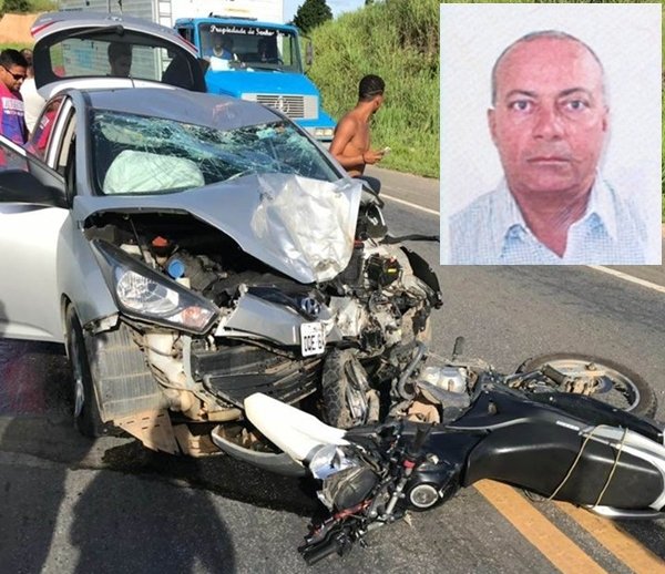 Eunápolis: Acidente entre carro e moto mata motociclista na BR 101