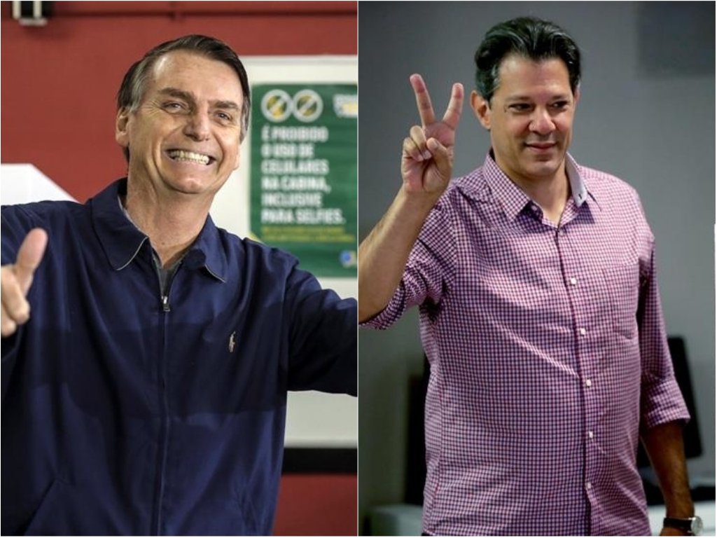Bolsonaro tem 59% dos votos válidos; Haddad soma 41%, aponta pesquisa FSB/BTG Pactual