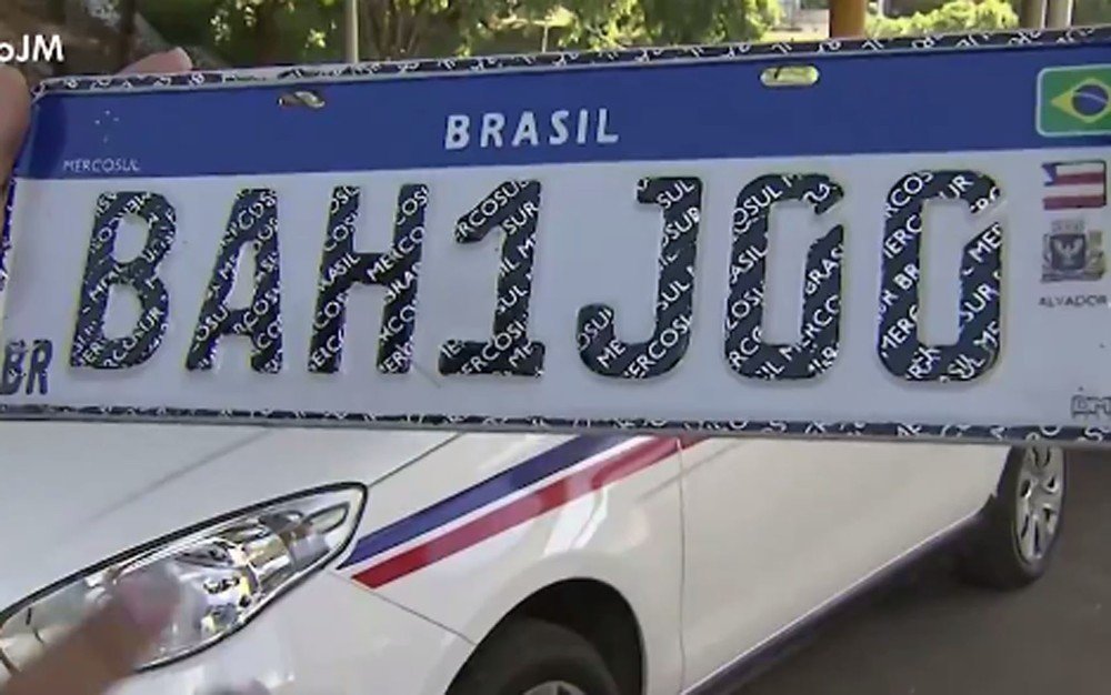 Nova placa Mercosul passa a valer na Bahia a partir de quarta (26)