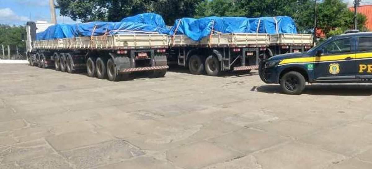 Teixeira de Freitas: Três veículos com excesso de carga são flagrados na BR-101