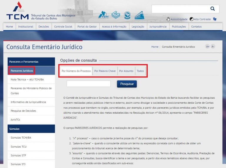 Mais de 500 pareceres jurídicos do TCM são disponibilizados para consulta