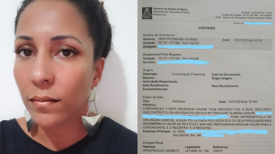 Bahia: Advogado some com dinheiro de cliente em Salvador