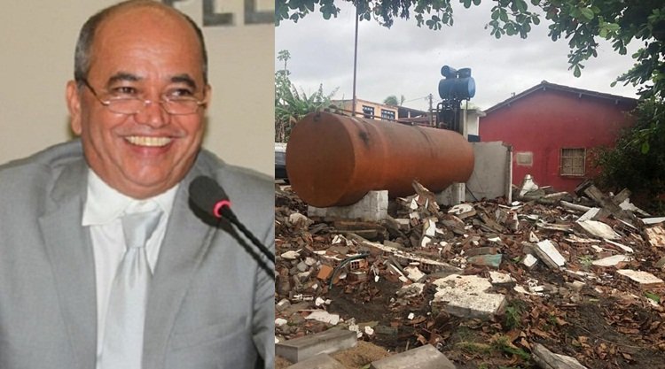 Caravelas: Sílvio Ramalho manda demolir ilegalmente imóvel particular de Policial Civil. Justiça determina multa pessoal ao prefeito