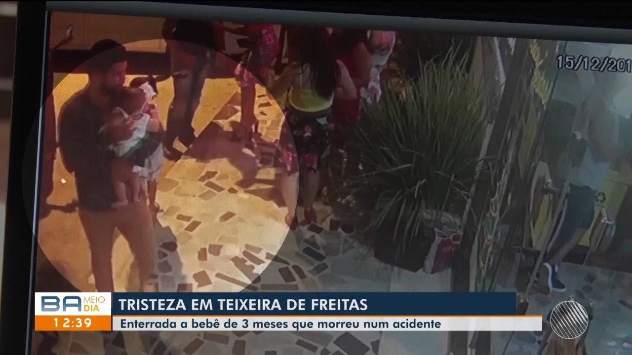 Teixeira: Bebê que morreu em acidente é enterrado