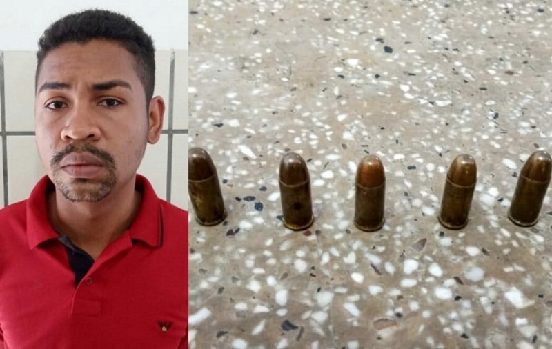 Presidiário com tornozeleira eletrônica é preso portando munições de arma de fogo no interior do Fórum de Teixeira