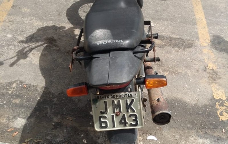 Itamaraju: Motocicleta tomada de assalto em Teixeira de Freitas é recuperada pela PM