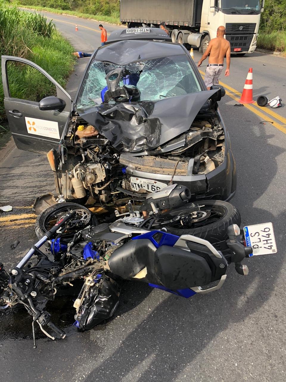 Morte na BR 101 – Funcionário do Hemoba morre em acidente de moto em Itamaraju