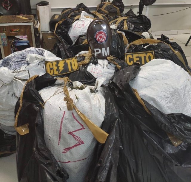 Polícia apreende 156 kg de maconha durante abordagem na BR-116