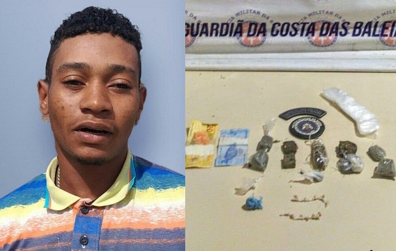 Policiais da ROTAM do Prado prendem acusado de tráfico após denúncia