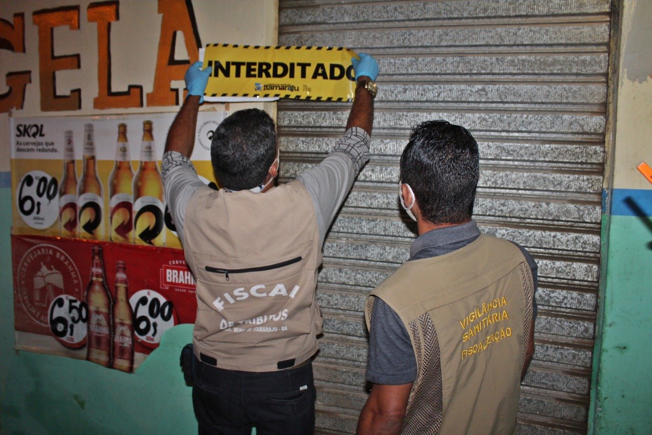 Bares em Itamaraju são interditados por descumprirem Decreto Municipal do Covid 19