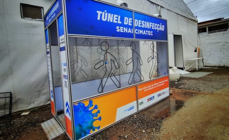 Secretaria de Saúde usa túneis de desinfecção como ferramenta contra o Coronavírus