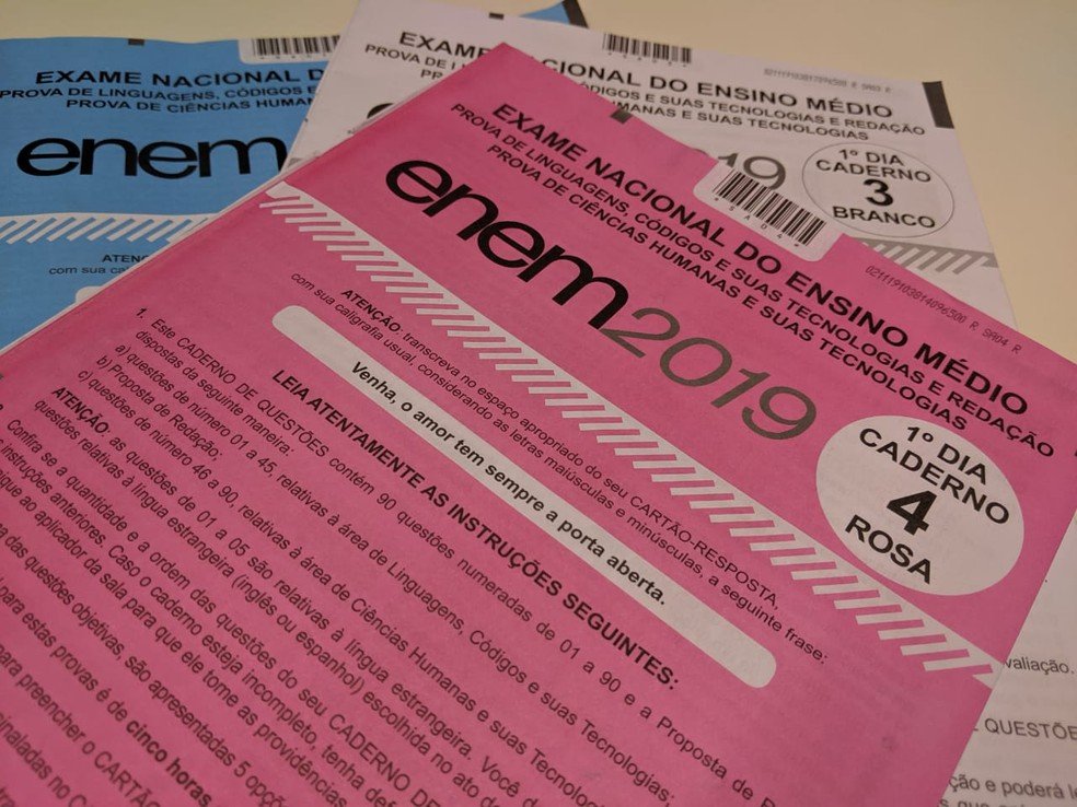 Provas do Enem 2020 serão em janeiro e fevereiro de 2021