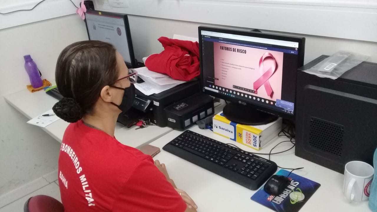 18º GBM/Teixeira de Freitas realiza palestra virtual alusiva ao Outubro Rosa