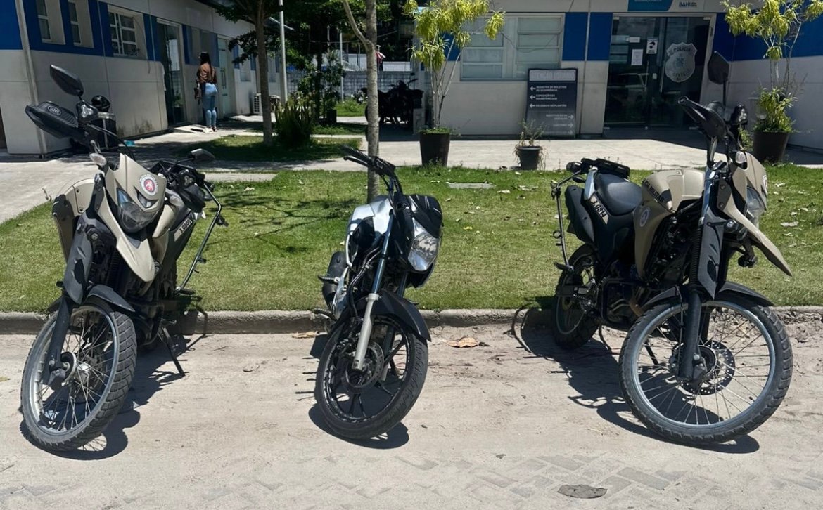 Porto Seguro: PM apreende motocicletas com restrição de furto/roubo