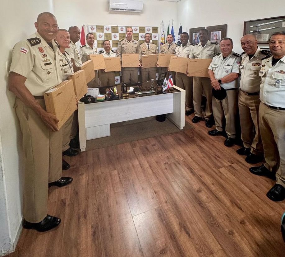 CPR-ES entrega antenas Starlink às unidades operacionais do Extremo Sul