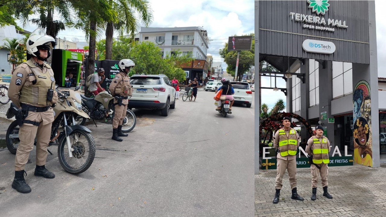 Polícia Militar intensifica policiamento em Teixeira de Freitas durante período natalino