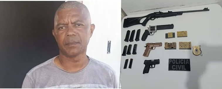 Alcobaça: Polícia Civil prende acusado de violência doméstica e apreende armas de fogo.