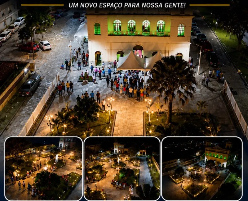 Praça da Igreja Matriz ganha nova estrutura e será inaugurada nesta sexta-feira em Alcobaça
