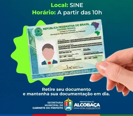Carteiras de Identidade emitidas em abril e maio já estão disponíveis para retirada em Alcobaça