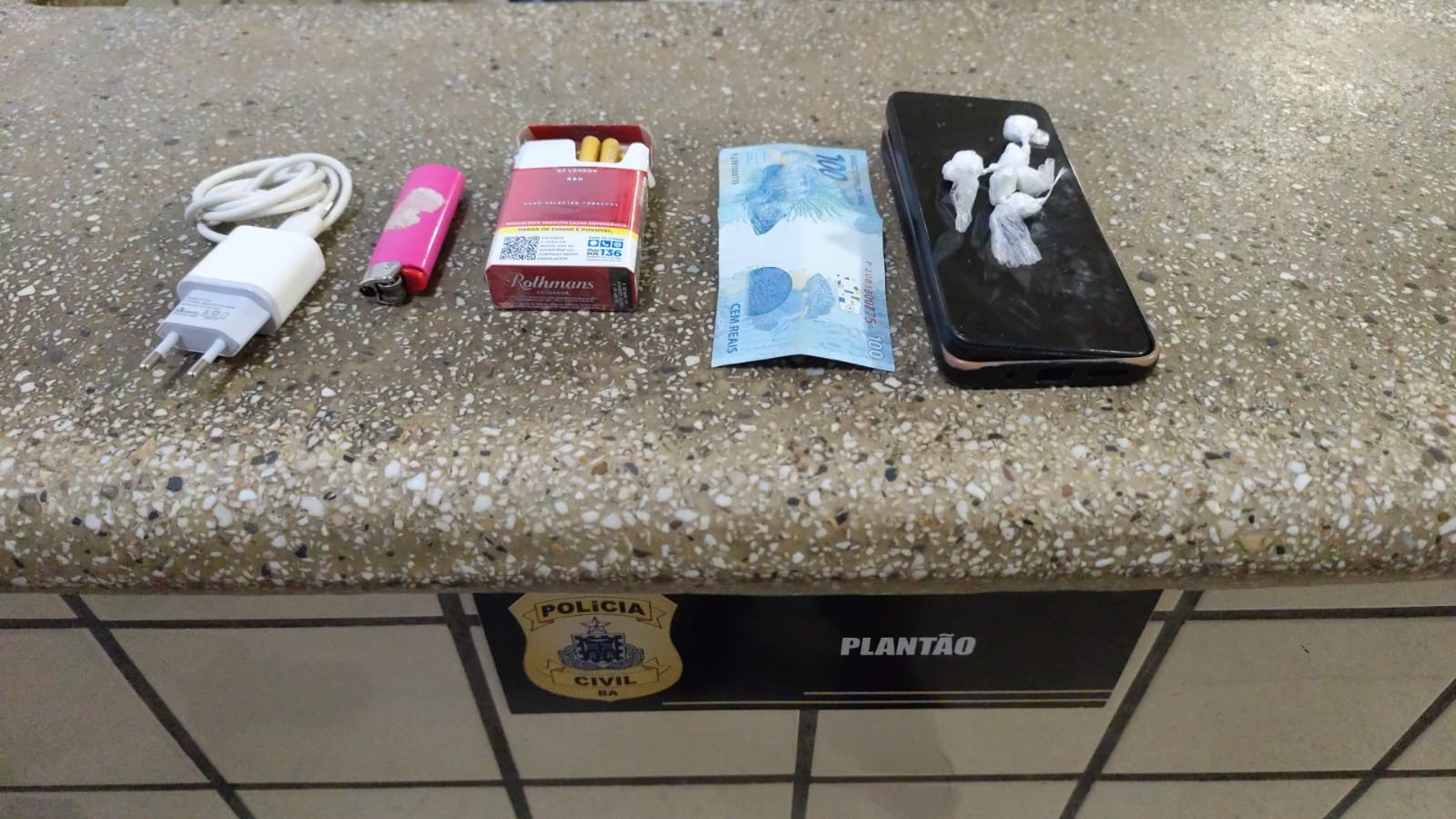 Homem foi preso suspeito por tráfico de drogas em Teixeira de Freitas